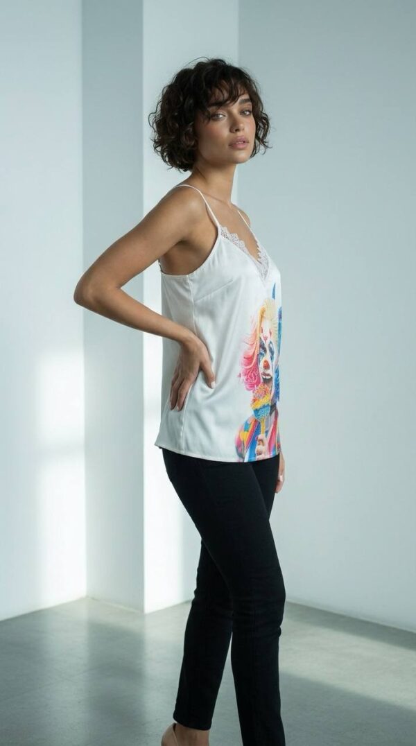 Wholesale Bohemian Leopard Print Sateen Camisole