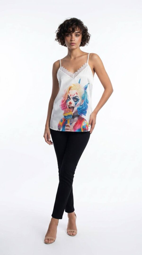 Wholesale Bohemian Leopard Print Sateen Camisole