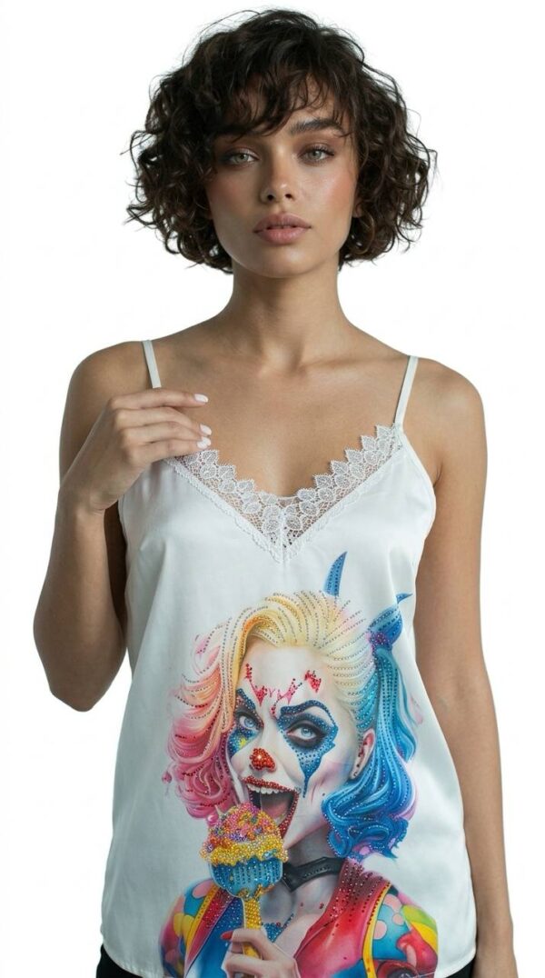 Wholesale Bohemian Leopard Print Sateen Camisole