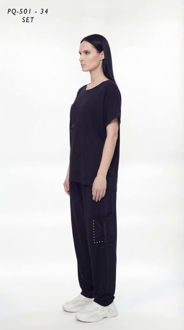 Women's Studded Detail Two-Piece Lounge Set