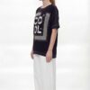 Embellished 'COOL' Graphic Tee with Safety Pin Detail