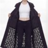 Modern Laser-Cut Detail Trench Coat