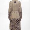 Modern Laser-Cut Detail Trench Coat