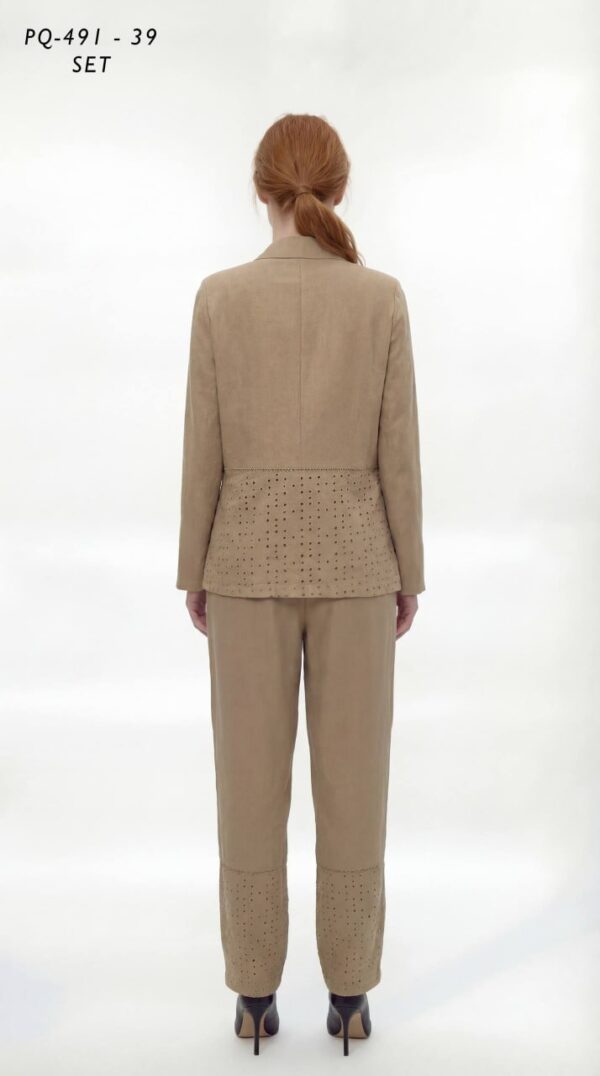 Eyelet Detail Blazer & Trouser Set