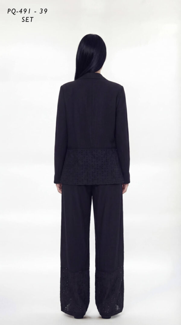 Eyelet Detail Blazer & Trouser Set