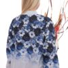 Gradient Floral Print Embellished Bomber Jacket