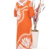 Wholesale Butterfly Print Cold Shoulder Maxi Dress