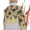 Gradient Floral Print Embellished Bomber Jacket