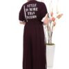 Wholesale Slogan Print Wrap Maxi Dress