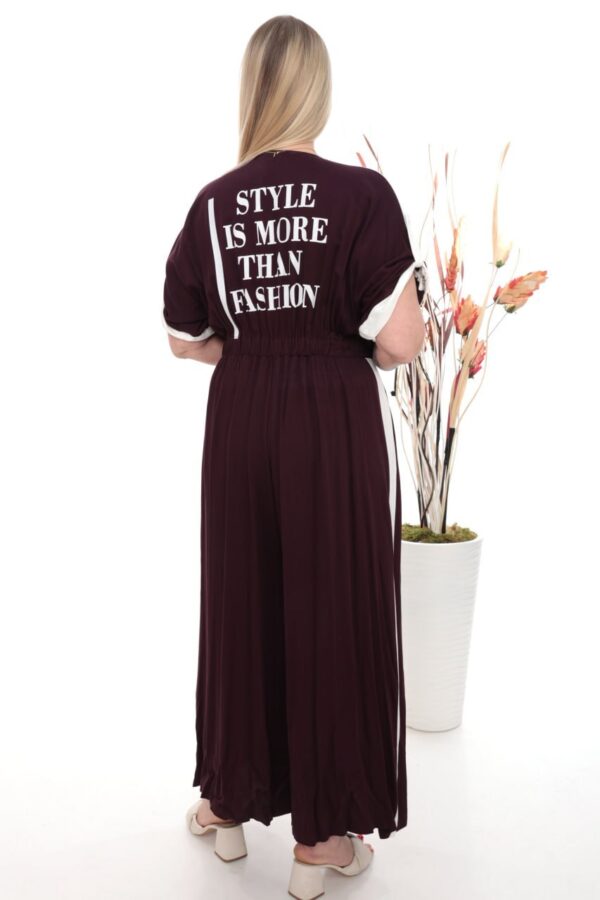 Wholesale Slogan Print Wrap Maxi Dress