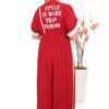 Wholesale Slogan Print Wrap Maxi Dress