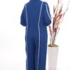 Wholesale Piped Collared Jumpsuit