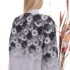 Gradient Floral Print Embellished Bomber Jacket