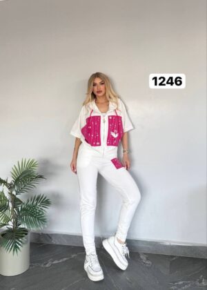 Wholesale Two-Tone Hooded Tracksuit Set