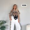 Wholesale Fierce Leopard Graphic Hooded Loungewear Set