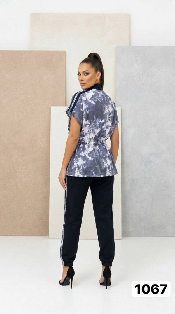 Tie-Dye Embellished Sport-Chic Set