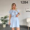 Wholesale Embroidered Keyhole T-Shirt Dress