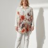 Wholesale Floral & Butterfly Print Tunic Shirt