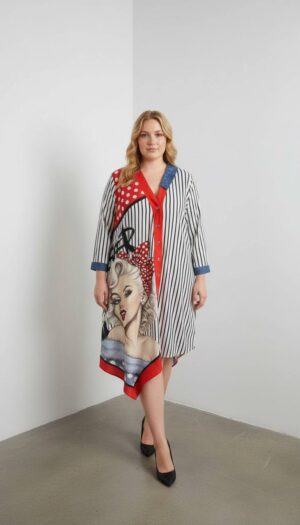 Wholesale Pop Art Graphic Shirt Dress