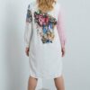 Wholesale Artistic Mixed-Print Shirtdress