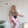 Wholesale Fierce Leopard Graphic Hooded Loungewear Set