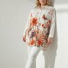 Wholesale Floral & Butterfly Print Tunic Shirt