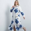 Wholesale Printed Maxi Shirt Dress