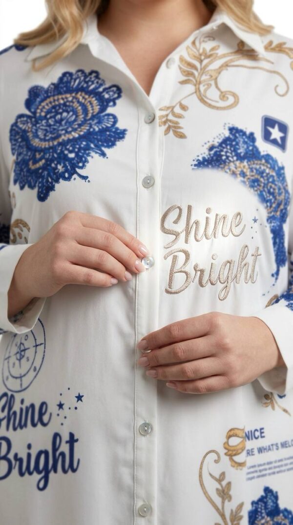 Wholesale Printed Maxi Shirt Dress