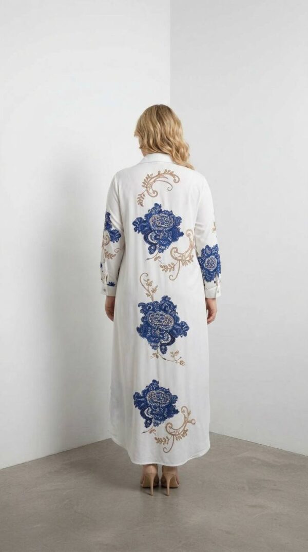 Wholesale Printed Maxi Shirt Dress