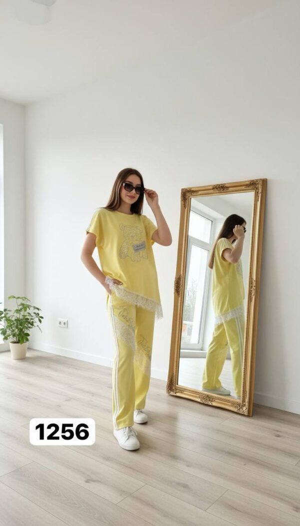 Wholesale Embellished Teddy Bear Lace Trim Set