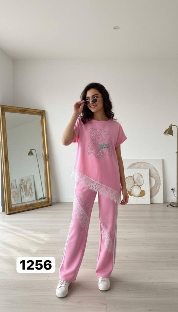 Wholesale Embellished Teddy Bear Lace Trim Set