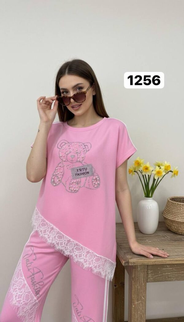 Wholesale Embellished Teddy Bear Lace Trim Set