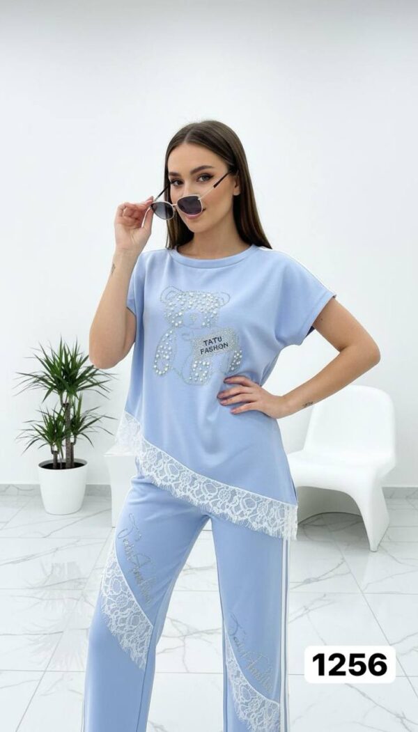 Wholesale Embellished Teddy Bear Lace Trim Set