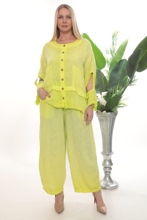 Wholesale Lime Green Linen Co-ord Set
