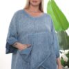 Artisanal Washed Linen Tunic and Trouser Set