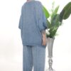 Artisanal Washed Linen Tunic and Trouser Set