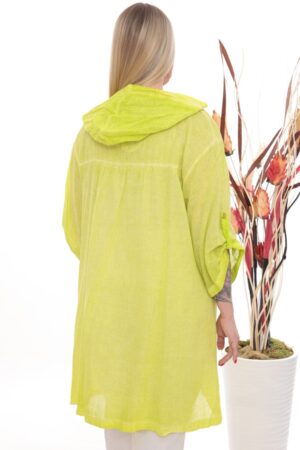 Wholesale Hooded Linen-Blend Tunic