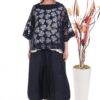 Hibiscus Print Sheer Poncho Two-Piece Set
