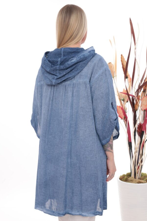 Wholesale Hooded Linen-Blend Tunic