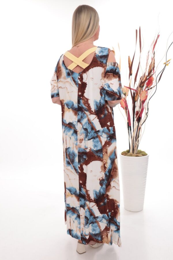 Wholesale Abstract Print Cold Shoulder Set