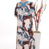 Wholesale Abstract Print Cold Shoulder Set