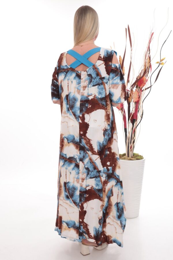 Wholesale Abstract Print Cold Shoulder Set