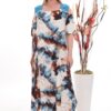 Wholesale Abstract Print Cold Shoulder Set