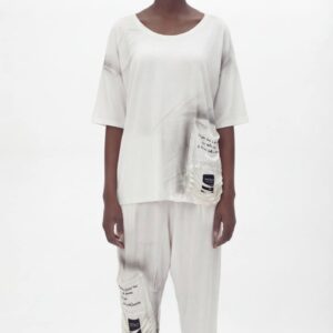 Artistic Smudge Print Two-Piece Set