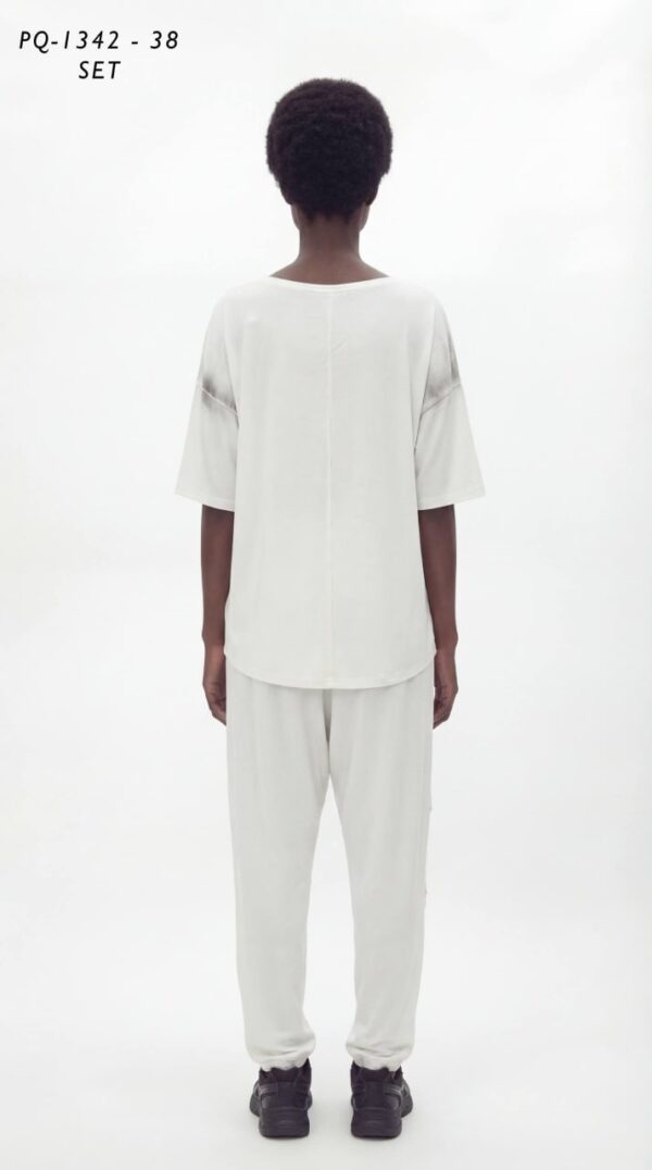 Artistic Smudge Print Two-Piece Set