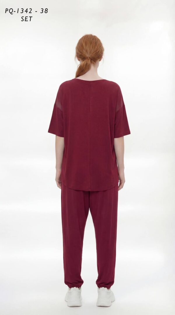 Artistic Smudge Print Two-Piece Set