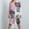 Wholesale Artistic Mixed-Print Shirtdress