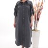 Wholesale Embellished Shoulder Denim Shirt Dress