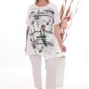 Wholesale Floral Graphic Asymmetrical Tunic Top