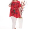 Wholesale Floral Graphic Asymmetrical Tunic Top